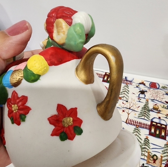 ๐139 House Of Lloyd Cup Of Good Cheer Musical Box Multicolor Ceramic 1992 - Picture 6 of 10